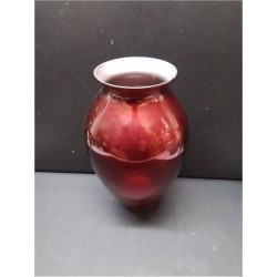 VASE VERRE ROUGE