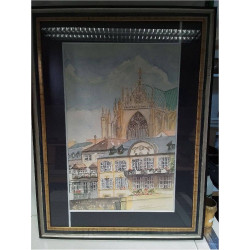 AQUARELLE CATHÉDRALE DE...