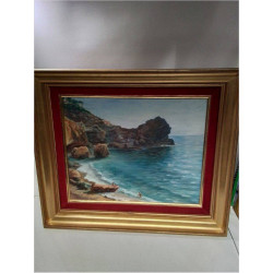 HUILE SUR TOILE SIGNÉE BORD...