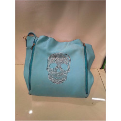 SAC BLEU TETE DE MORT 