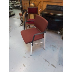 FAUTEUIL BLANC ET BRUN AHREND