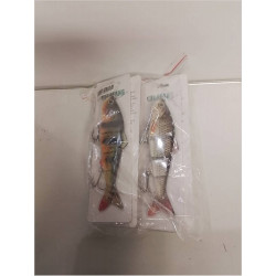 LOT DE 4 LEURRES JERKBAIT 90MM