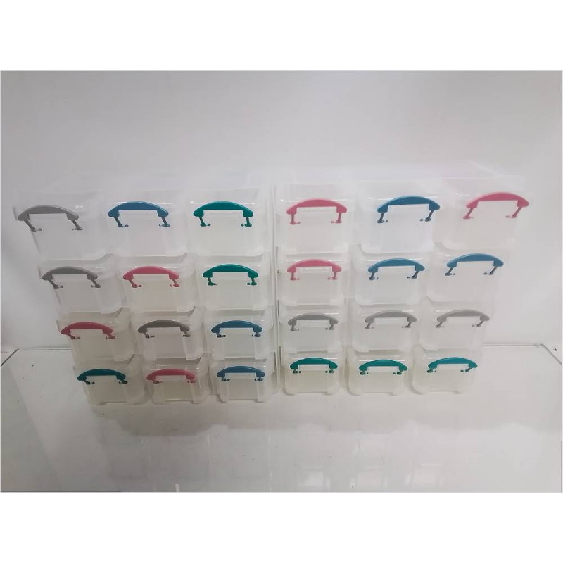 LOT DE BOITES DE RANGEMENT MINIATURES PVC