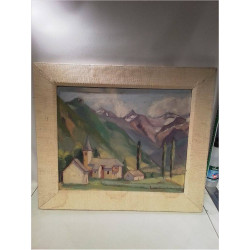 PEINTURE PAYSAGE ARAGON 