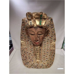 STATUE PHARAON BOIS SCULPTÉ...
