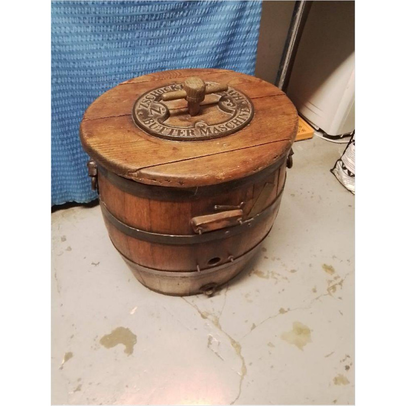 BARATTE ANCIENNE  + ACCESSOIRES 