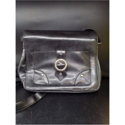 SAC A MAIN NOIR BOUCLE RONDE
