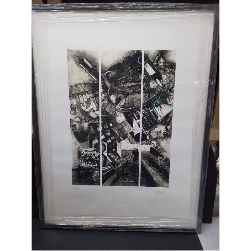 LITHOGRAPHIE RODESCH ARTISTE LUXEMBOURGEOISE 