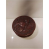 BOITE BOIS SCULPTÉ RONDE POISSONS