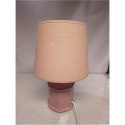 LAMPE A POSER PORCELAINE ROSE