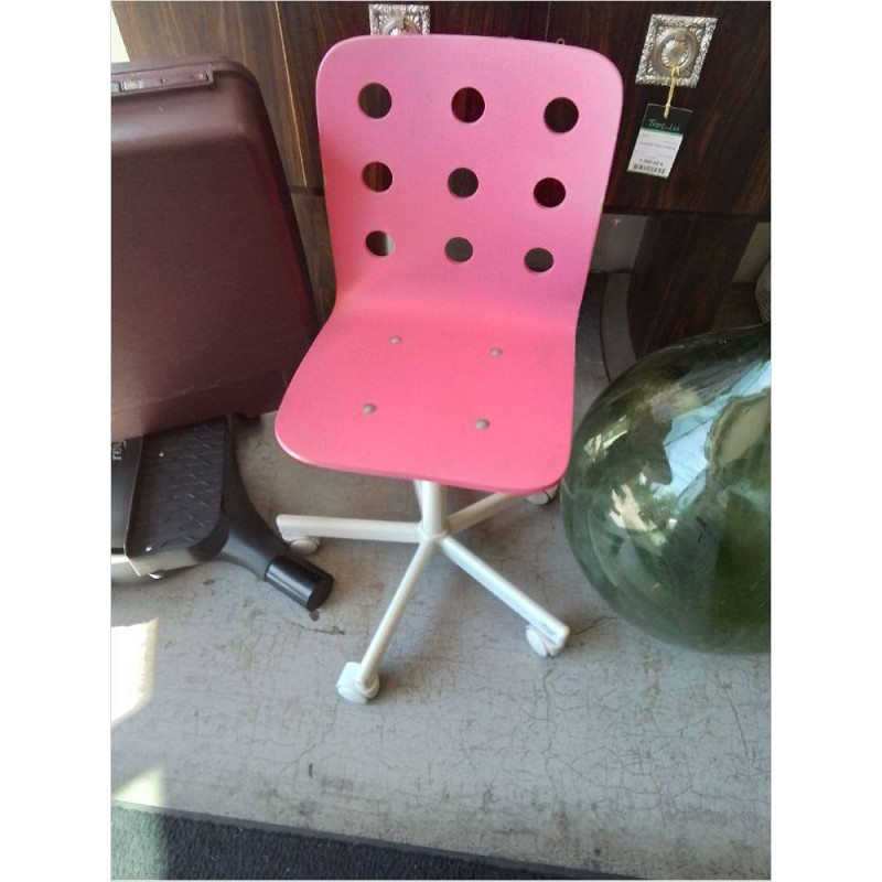 CHAISE DE BUREAU ENFANT ROSE