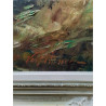 HUILE SUR TOILE SIGNÉE PAYSAGE MONTAGNARD 