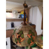 SUSPENSION A FACETTES DECOR FLEURS 