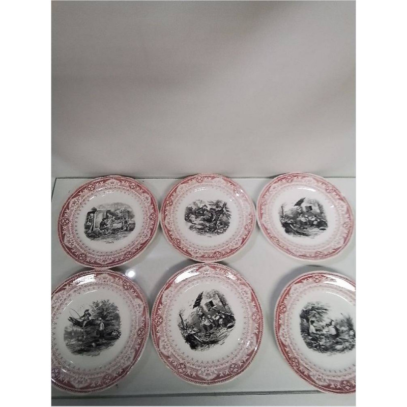 LOT D’ASSIETTES SARREGUEMINES MOIS