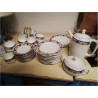 SERVICE A DESSERT PORCELAINE TCHECOSLOVAQUE