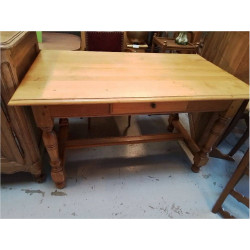 TABLE CHENE CLAIR 1 TIROIR 