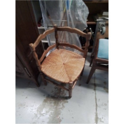 CHAISE DE COIN ASSISE PAILLEE 