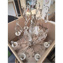 LUSTRE 8 BRANCHES A PAMPILLES 