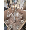 LUSTRE 8 BRANCHES A PAMPILLES 