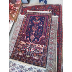 TAPIS IRAN PM TON BLEU 150X87