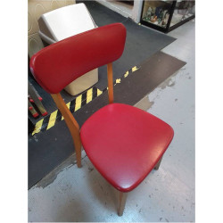 CHAISE VINTAGE ROUGE 