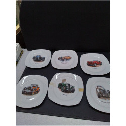 SERIE D\'ASSIETTES VOITURES 