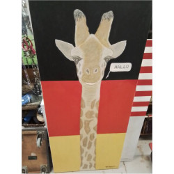 TOILE GIRAFE HALLO HASTERT 