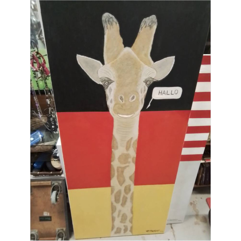 TOILE GIRAFE HALLO HASTERT 
