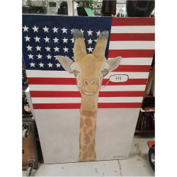 TOILE GIRAFE USA HASTERT