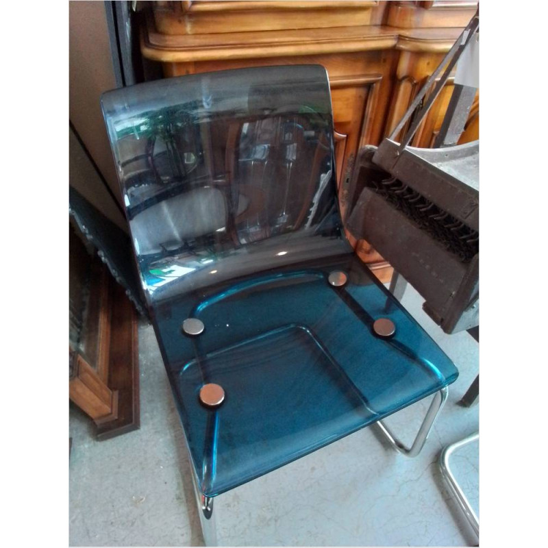 LOT DE 6 CHAISES PLEXIGLAS IKEA 