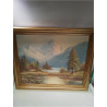 TOILE SIGNÉE CHAPMAN PAYSAGE MONTAGNARD 