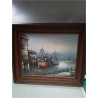 HUILE SUR TOILE MARINE SIGNÉE 