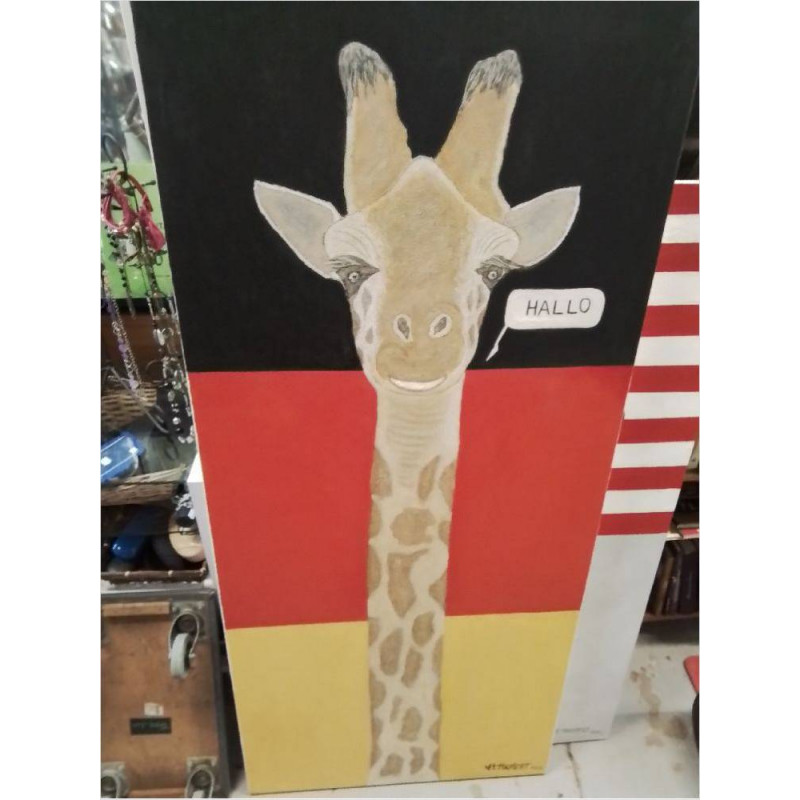 TOILE GIRAFE HALLO HASTERT 