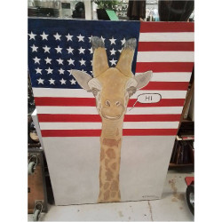TOILE GIRAFE USA HASTERT