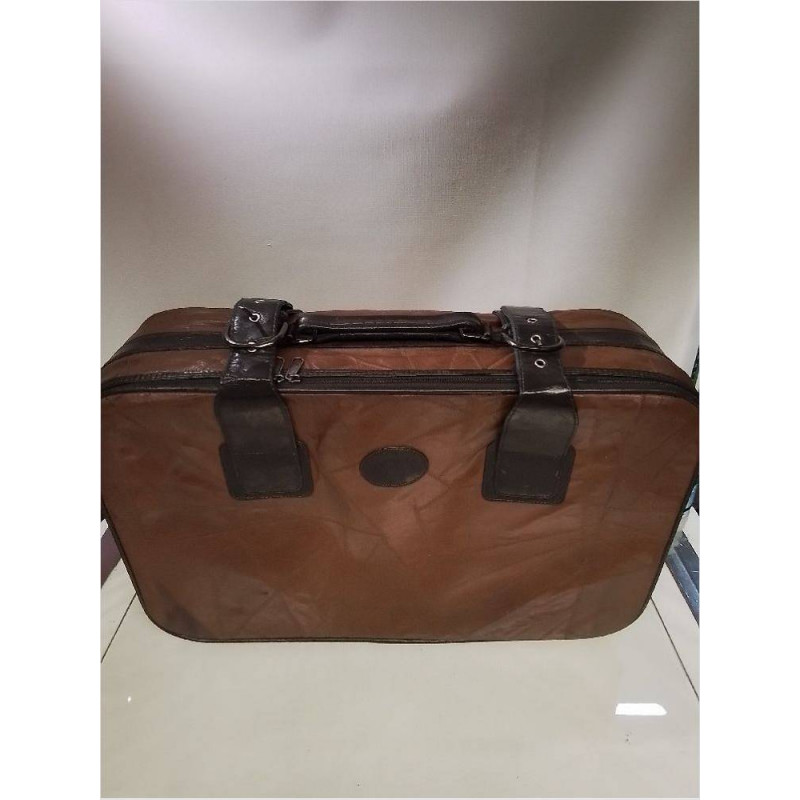 VALISE MARRON PATCHWORK VINTAGE