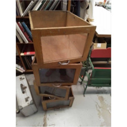 CAISSE BOIS ET VERRE LA PIECE 