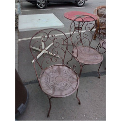 CHAISE DE JARDIN METAL 