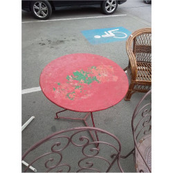 TABLE DE JARDIN METAL