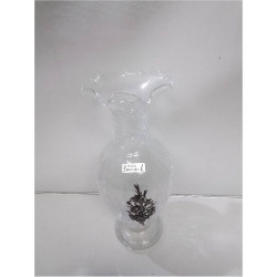 VASE VERRE CRAQUELÉ 