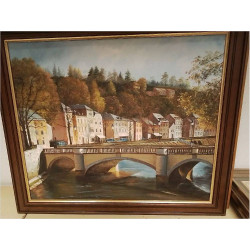 HUILE SUR TOILE LUXEMBOURG HARMELIN PATRICK