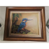HUILE SUR TOILE OISEAU KLASEN ZWEBER JOSETTE