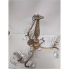 LUSTRE 3 BRANCHES LAITON PAMPILLES 
