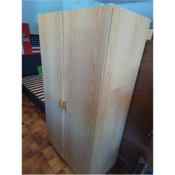 ARMOIRE 2 PORTES EFFET PIN 