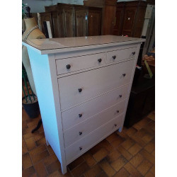 COMMODE BLANCHE 6 TIROIRS...