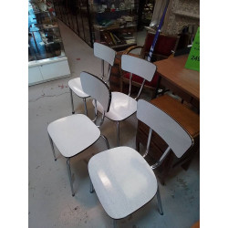 LOT DE 4 CHAISES FORMICA 