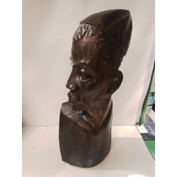STATUE AFRICAINE SCULPTÉE 