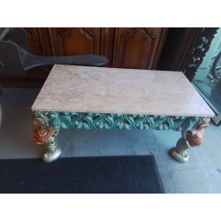 TABLE BASSE PIEDS SCULPTÉS...