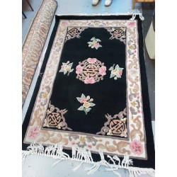 TAPIS CHINOIS TON NOIR 180X120