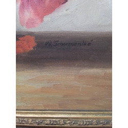 HUILE SUR TOILE NATURE MORTE SIGNÉE 