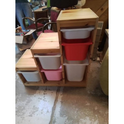 ETAGERE ESCALIER + BACS